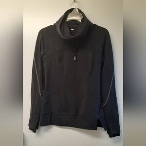 Black Lululemon cowl-neck sweater  - size 4